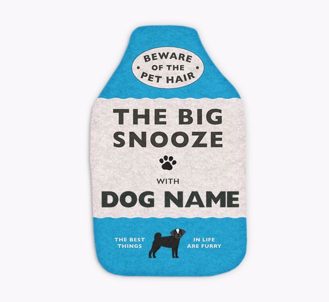 Big Snooze: Personalized {breedFullName} Hot Water Bottle